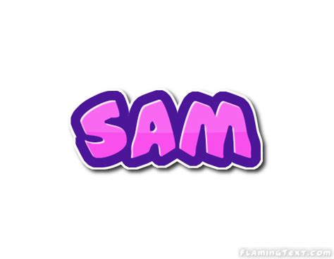 Sam Logotipo Ferramenta De Design De Nome Gr Tis A Partir De Texto Flamejante