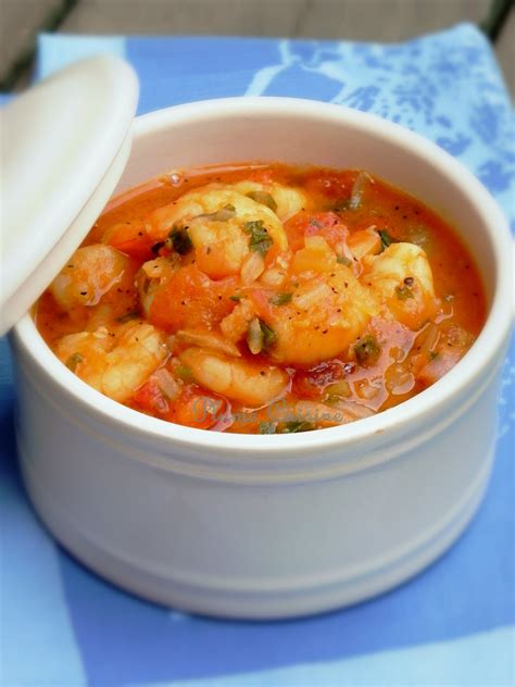 Fricassée de crevettes antillaise