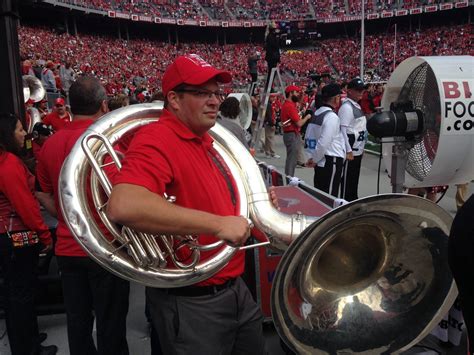former ohio state marching band director jon waters breaks down in tears playing carmen ohio