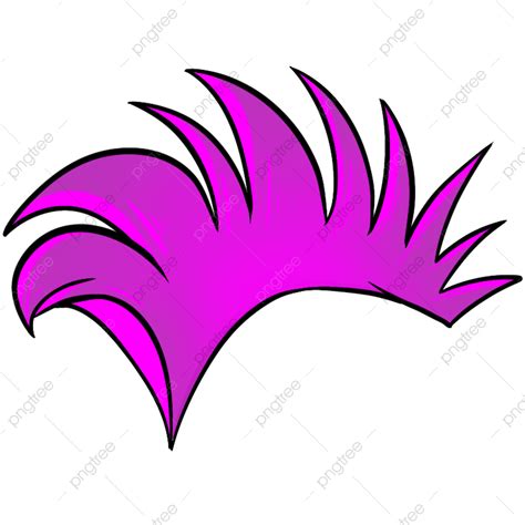 Punk Hair Png Transparent Punk Hair Purple Cartoon Punk Hair Punk