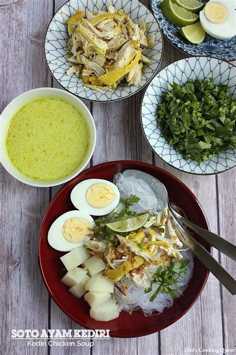 This soto ayam recipe is easy, authentic and the best recipe you will find online. Soto Ayam Kediri - Kediri Chicken Soup | Asian recipes, Soup dinner, Cuisine recipes