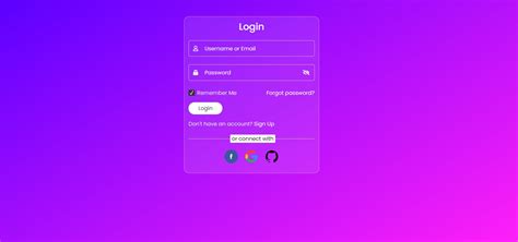 Bootstrap 5 Simple Login Form Using Glassmorphism Example