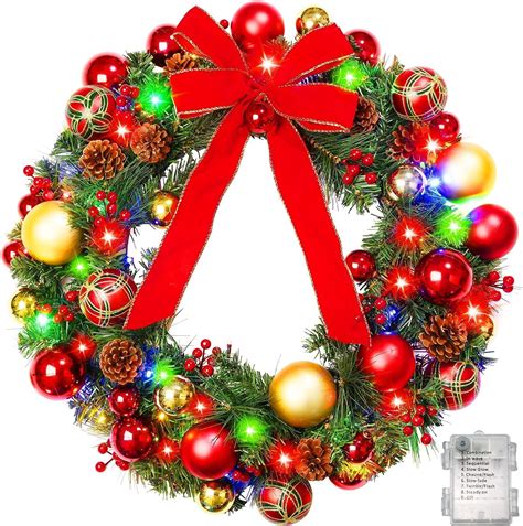 National Tree Company Pre Lit Artificial Christmas Wreath