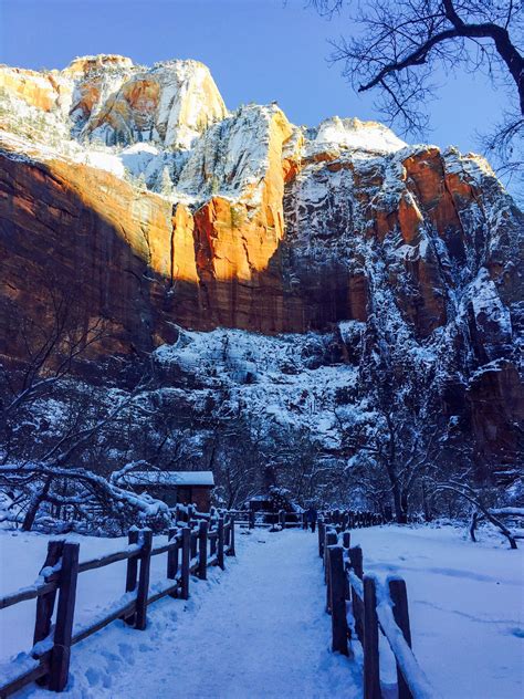 Visiting Zion National Park In Winter