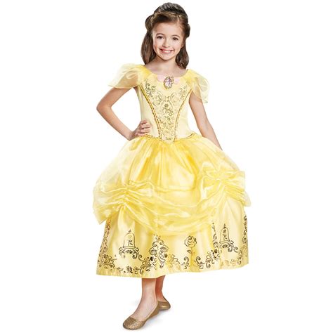 Jakks Pacific Inc Disney Princess Girls Size Medium 78 Costume Dress With Hoop Skirt Belle