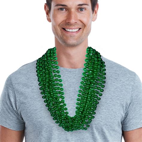 Green 33 12mm Bead Necklaces Leis And Beads Products Under 100