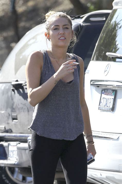 Miley Cyrus Smoking in Toluca Lake – HawtCelebs