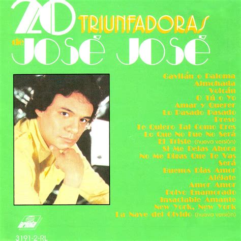 Carátula Frontal De Jose Jose 20 Triunfadoras De Jose Jose Portada