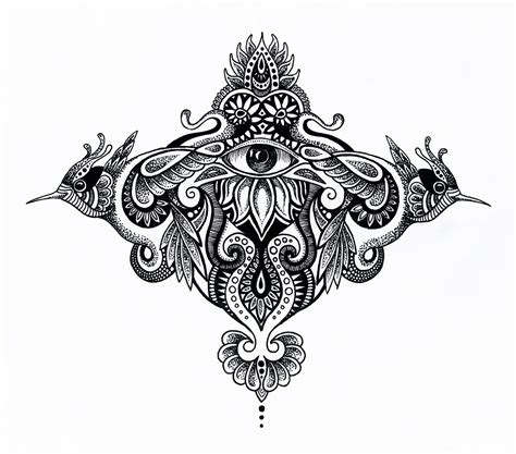 #tattoo #tattoo stencil #tatoos #pinup #tattoo blog #skull #skulls #black and white #art #stencil #pencil #ink #black ink #black pen #ballpoint can someone or any artists draw a stencil for me? Psychedelic tattoo design on Behance