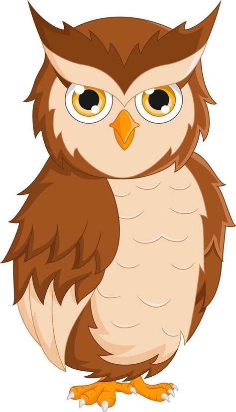 Cartoon Cute Owl Isolated On White Background 5112913 Vector Art At