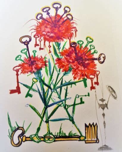 Salvador Dalí Surrealistic Flowers Florals Catawiki