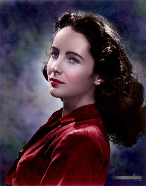 Colors For A Bygone Era Elizabeth Taylor Colorized From A Photo By