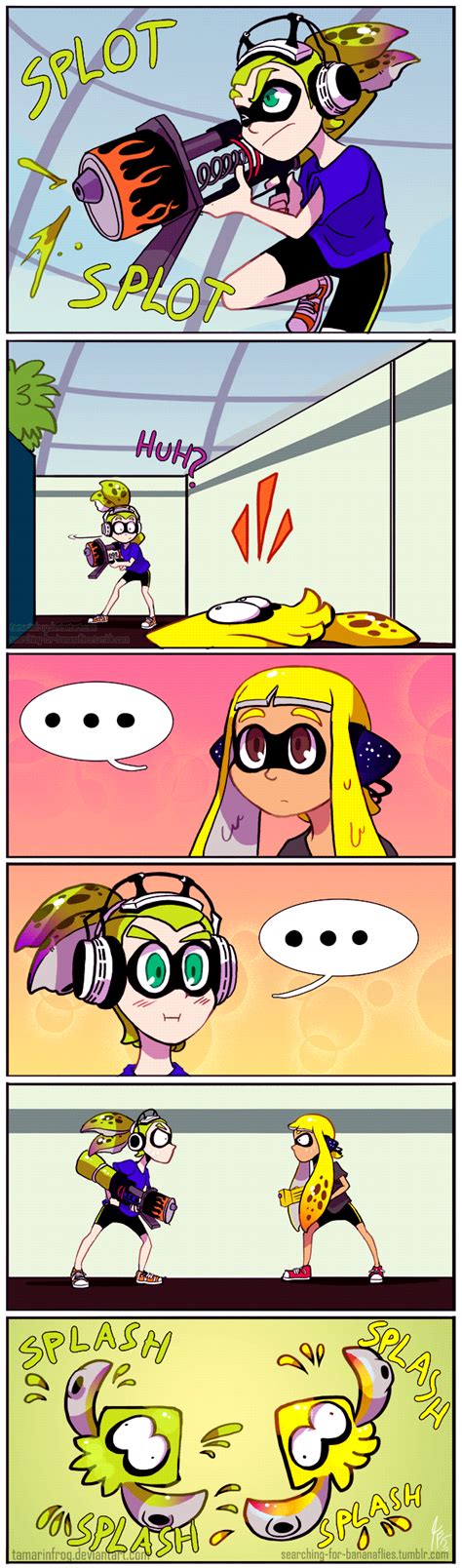 Inkling Inkling Girl And Inkling Boy Splatoon And 1 More Drawn By