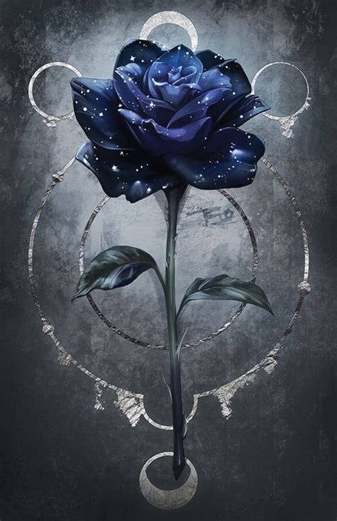 Large Moon Rose In 2020 Blue Roses Wallpaper Galaxy Wallpaper