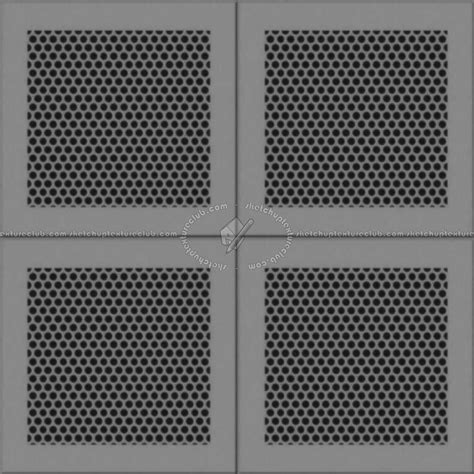 Black Ceiling Perforated Metal Texture Seamless 10570