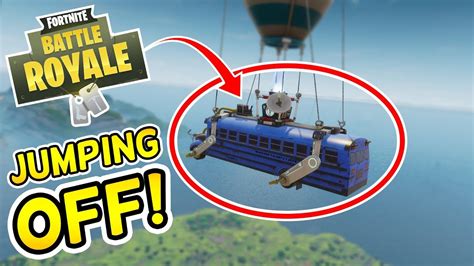 Giant battle bus & map! Fortnite Battle Royale | "JUMPING OFF A BUS!" - YouTube