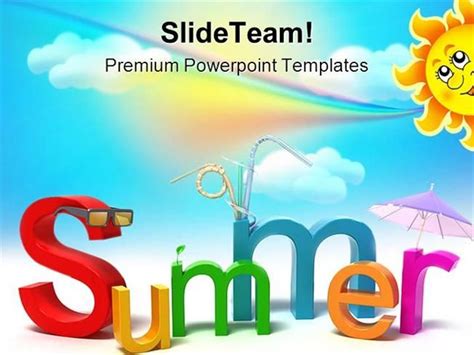 Summer Themed Powerpoint Template