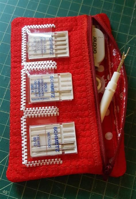 Needle Organizer Pouch Ith Zipper Pouch Project Diy Etsy