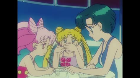 Sailor Moon R Episode 67 Japanese Blu Ray Chibiusa Usagi And Ami Doing Homework Sailor