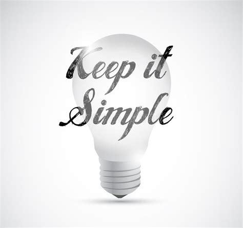 Keep It Simple And Smart Stock Illustration Illustration Of Plan
