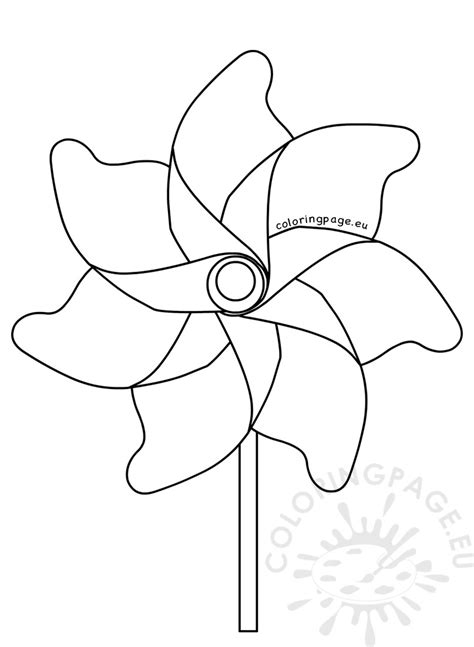 Pinwheel Coloring Page At Free Printable Colorings