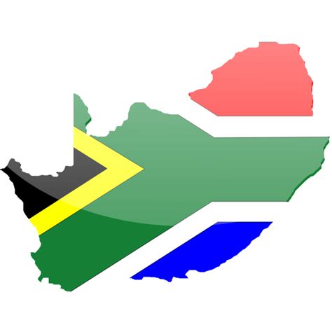 Vector Graphics Of Country Shape South Africa Flag Free Svg