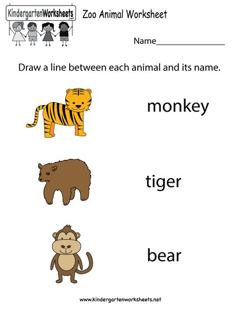 Kindergarten Zoo Animal Worksheet Printable Worksheets Legacy Free