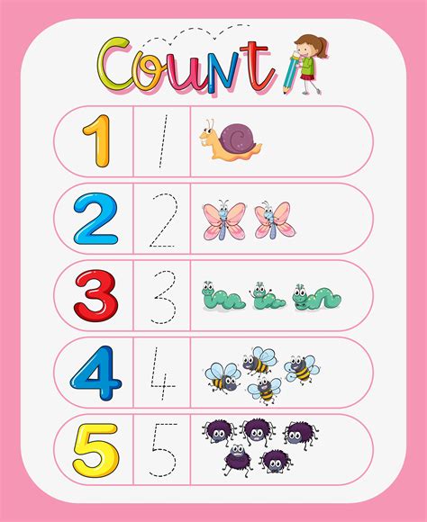 Counting Numbers Worksheets With Pictures