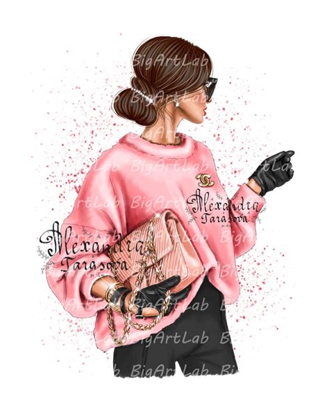 Instant Download Fashion Girl Png Jpeg File Clipart Printable Etsy