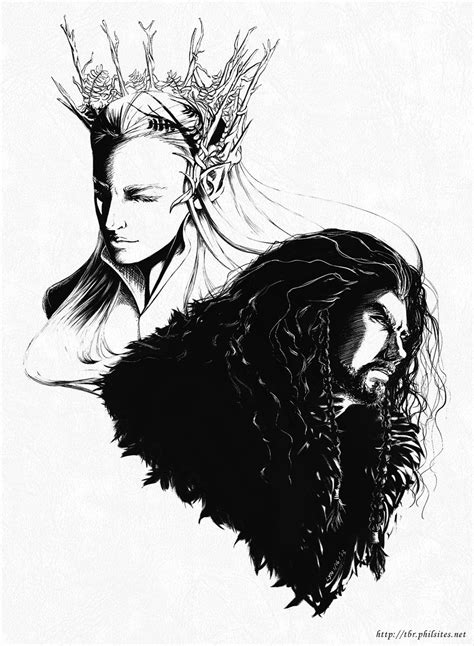 The Hobbit Thranduil And Thorin By ~himlayan The Hobbit Thranduil