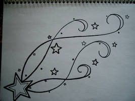 Original ink drawing shooting star. shooting star by MercedesMarie | Shooting star tattoo ...