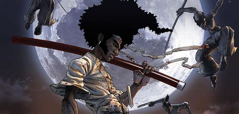 Afro Samurai Weapons Moon Swords Anime Headband Afro Blood Hd