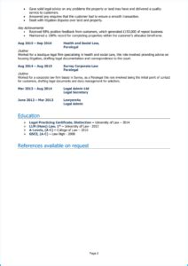Associate Solicitor Cv Example Guide Get Hired