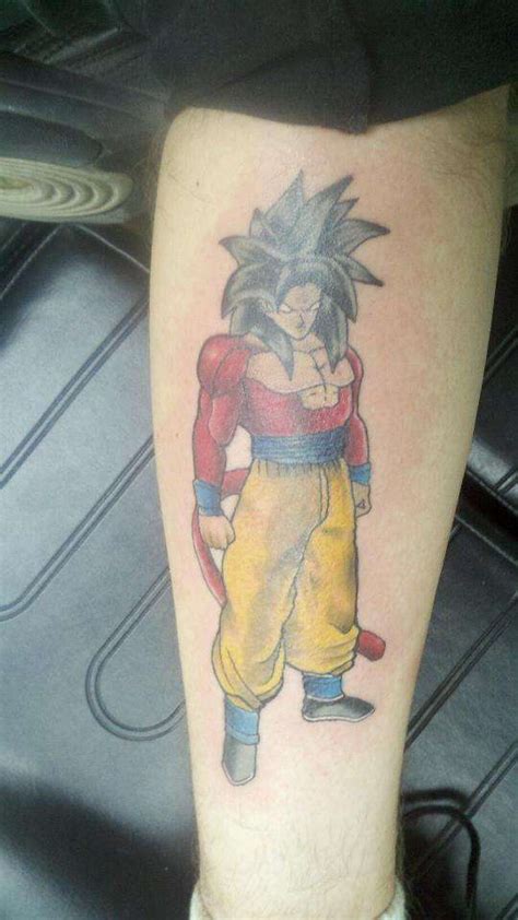 However, when these balls unite, they become extremely powerful. DBZ Super Saiyan 4 Goku tattoo