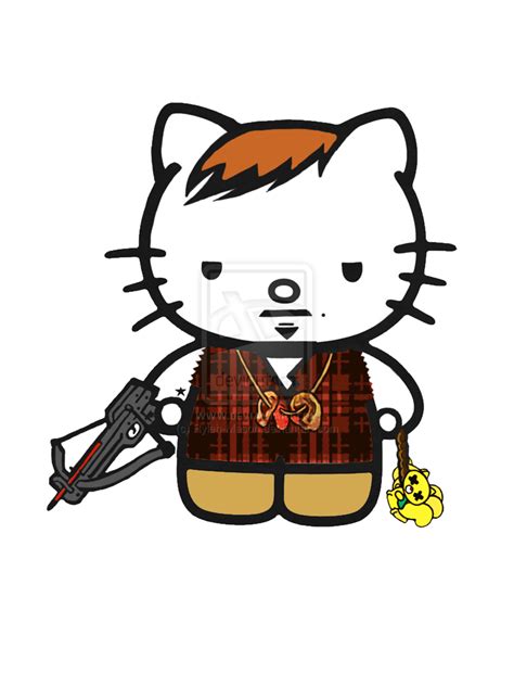 Hello Kitty Coloring Book Sticker Painting Drawing Daryl Dixon Png
