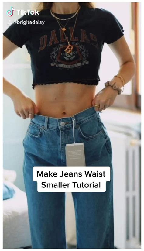 How To Make Your Jeans Waist Smaller Shoelace Belt Jeans Hack