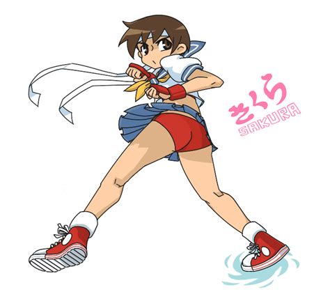 Kasugano Sakura Street Fighter Drawn By Yashiroku Danbooru