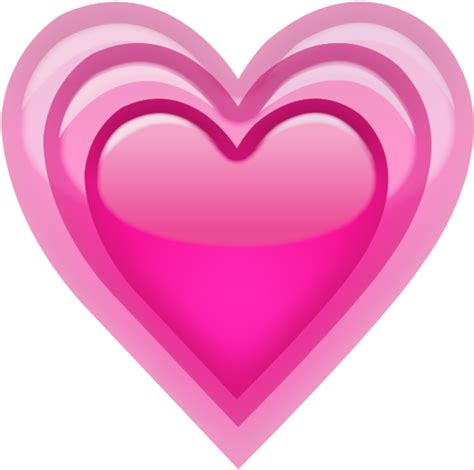 Download Pink Vibrating Hearts Iphone Heart Emoji Png Png Image With