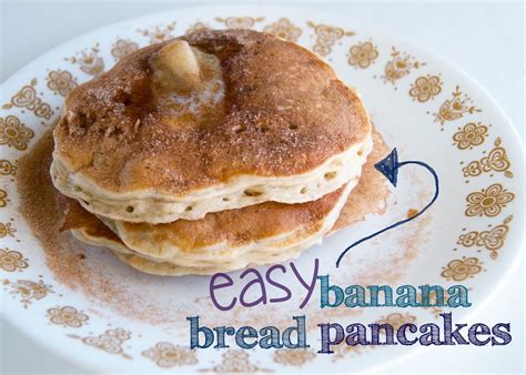 Fold in the mix with a spatula. Easy Banana Bread Pancakes | Averie Lane: Easy Banana ...