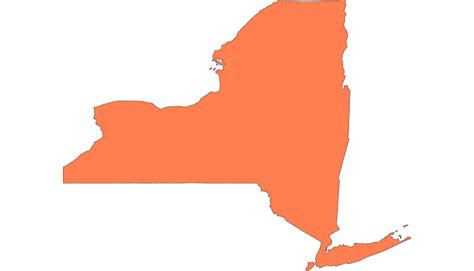 New York State Outline Svg And Png Download