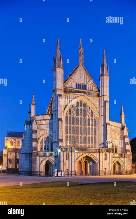 England Hampshire Winchester Winchester Cathedral Stock Photo Alamy
