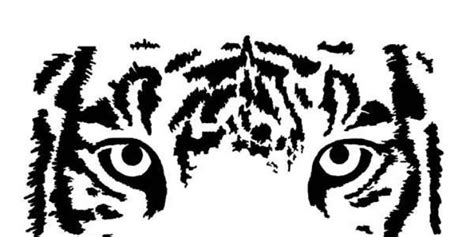 Tiger Eyes Stencil Clipart Panda Free Clipart Images Stencil