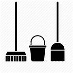 Mop Bucket Icon Broom Cleaning Icons Clean
