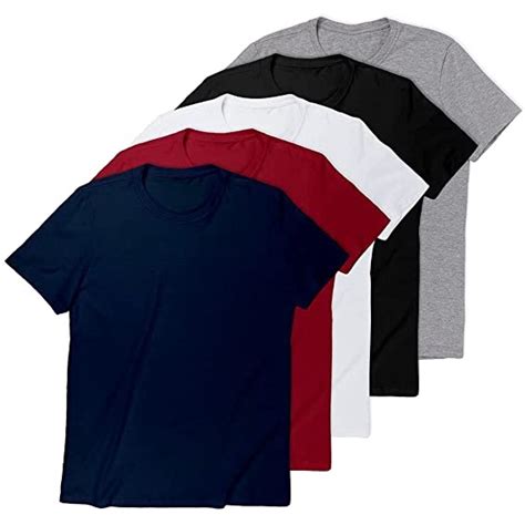 Kit 4 Camiseta Masculina Lisa Camisa Blusa 100 Algodão Básica Casual
