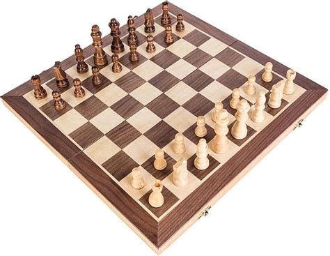 Ajh Wooden Chess Game Chess Board Chess Set Childrens Light