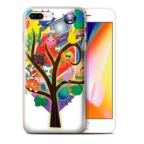 Stuff4 Gel Tpu Casecover For Apple Iphone 8 Pluscollage Treemodern