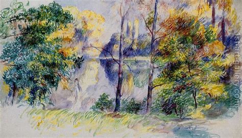 Park Scene Painting By Pierre Auguste Renoir Reproduction 1st Art