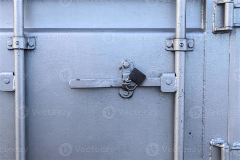 Silver Colored Industrial Intermodal Shipping Container Door Lock
