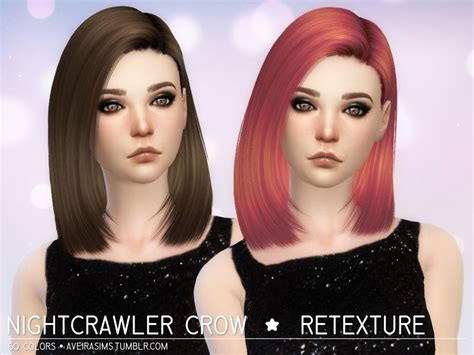 Sims 4 Hairs Aveira Sims 4 Nightcrawlers Galaxy Hair Retextured Vrogue