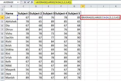 Prosje Na Funkcija U Excelu Formula Primjeri Kako Koristiti Prosjek